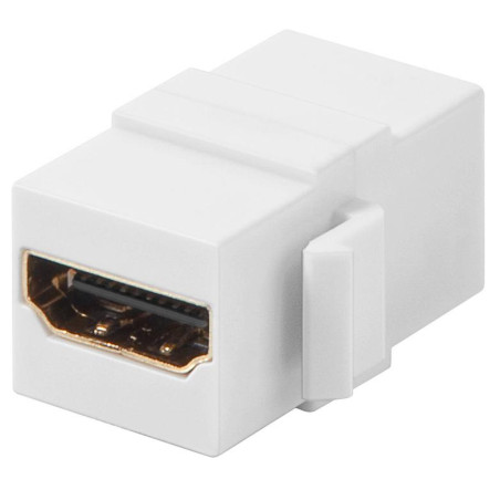 ADAPTADOR HDMI H-H TIPO KEYSTONE PANEL BLANCO