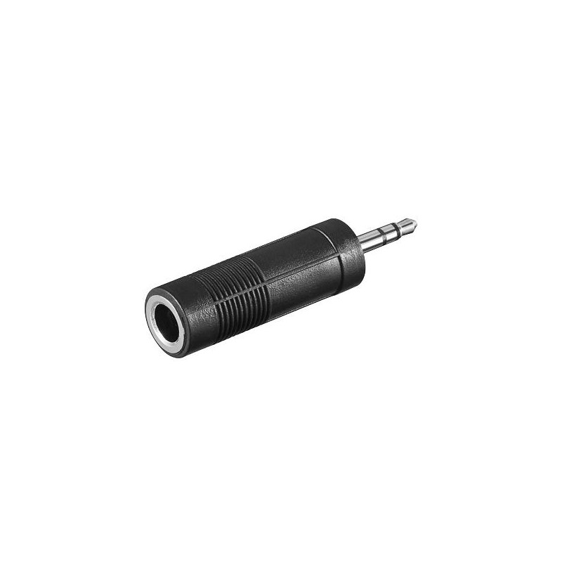 ADAPTADOR AUDIO 1 X JACK 6.35 H - 1 X JACK 3.5 M S