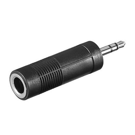 ADAPTADOR AUDIO 1 X JACK 6.35 H - 1 X JACK 3.5 M S