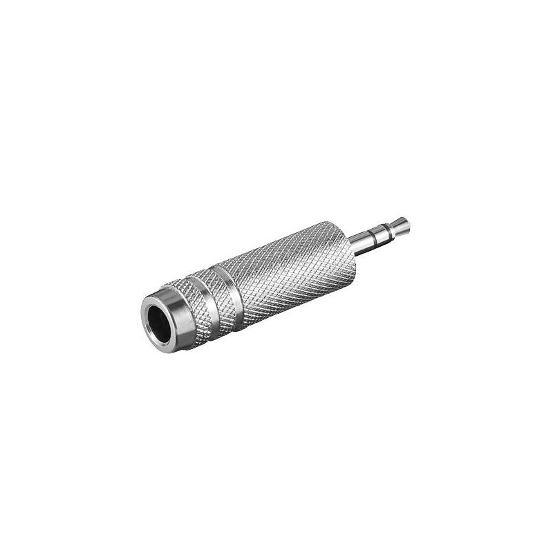 ADAPTADOR JACK 6.35 ESTEREO HEMBRA - JACK 3.5 M