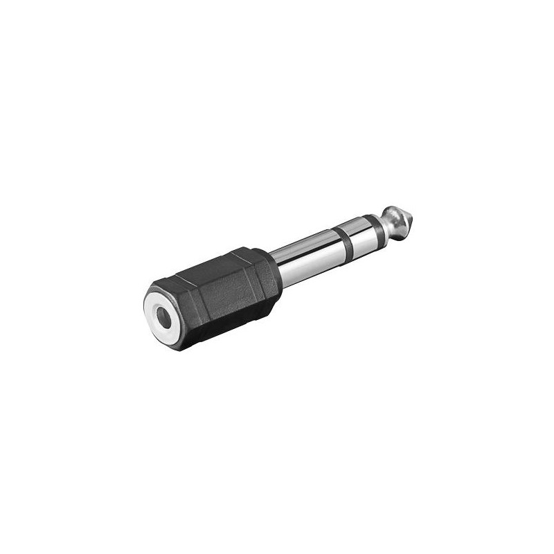 ADAPTADOR AUDIO 1 X JACK 6.35 M - 1 X JACK 3.5 H S