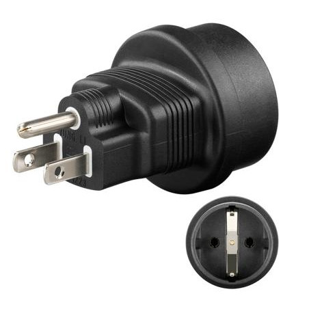 ADAPTADOR DE ALIMENTACION SCHUKO H - USA MACHO
