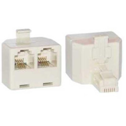 ADAPTADOR TELEFONICO 1M 6P - 2H 6P / 4C