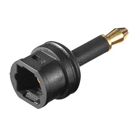 ADAPTADOR AUDIO TOSLINK H -  mini TOSLINK 3.5mm