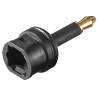 ADAPTADOR AUDIO TOSLINK H -  mini TOSLINK 3.5mm