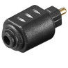 ADAPTADOR AUDIO TOSLINK M - TOSLINK JACK 3.5 H
