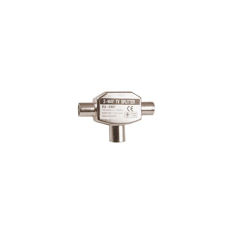 SPLITTER ANTENA TV (TDT) 2 X MACHO  - 1 X HEMBRA