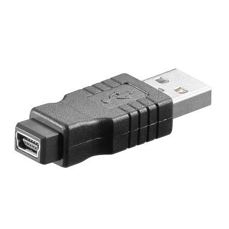 ADAPTADOR USB TIPO A MACHO - MINI B 5 PIN HEMBRA