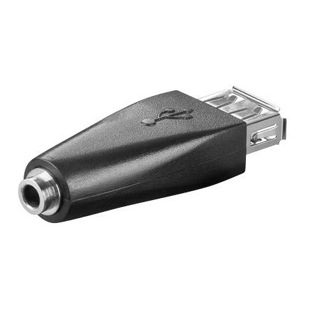 ADAPTADOR USB TIPO A HEMBRA - JACK 3.5 HEMBRA