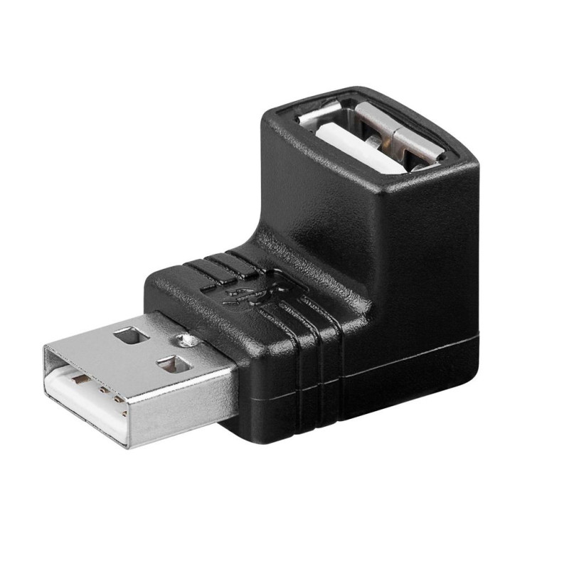 ADAPTADOR USB TIPO A MACHO - A HEMBRA ACODADO 90º
