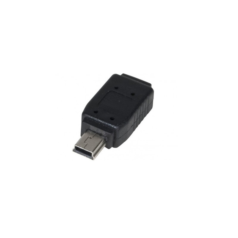 ADAPTADOR USB MICRO B HEMBRA - MINI B 5 PIN MACHO
