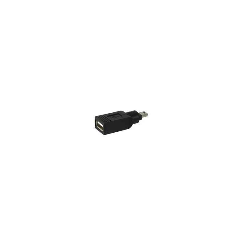 ADAPTADOR USB A HEMBRA - MINI USB 5 PINES MACHO