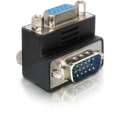 MINI ADAPTADOR VGA  ACODADO HD15M-HD15H.