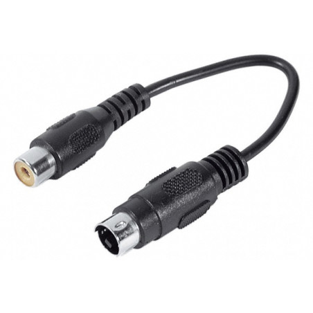 ADAPTADOR VIDEO 4P MACHO S-VIDEO - RCA  HEMBRA 10