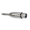 ADAPTADOR AUDIO  XLR 3P HEMBRA - JACK 6.35 STERO M