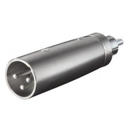 ADAPTADOR AUDIO  XLR 3P MACHO - RCA MACHO