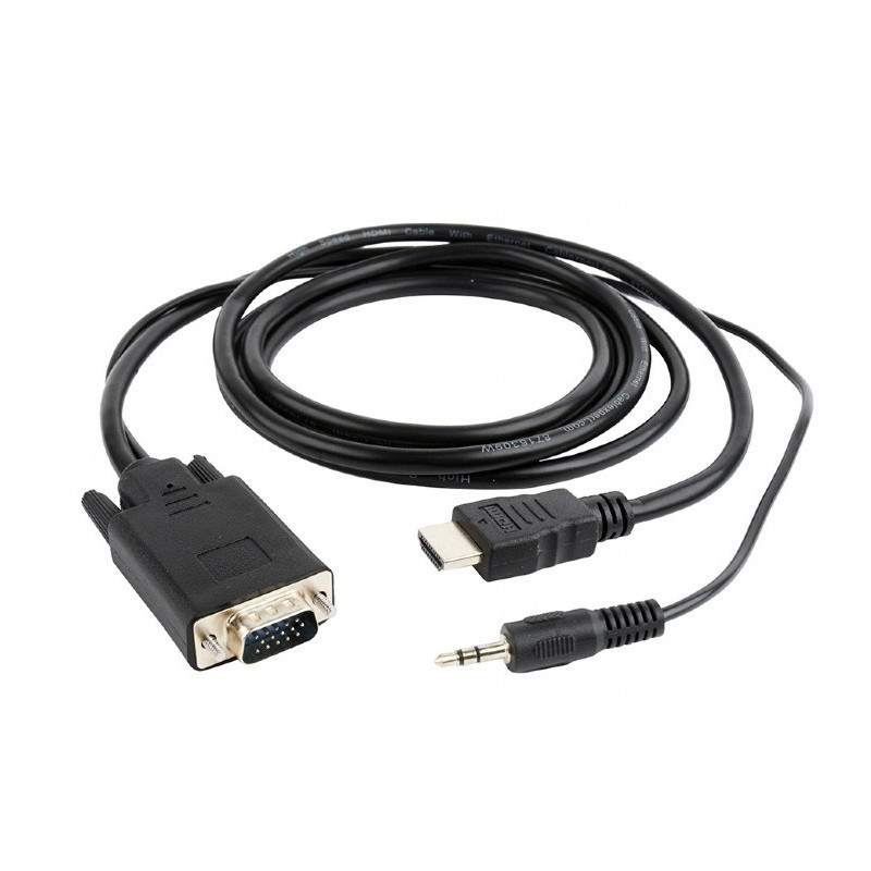 CABLE HDMI v1.4 ( CPU) - VGA+AUDIO (PANTALLA) 3 m