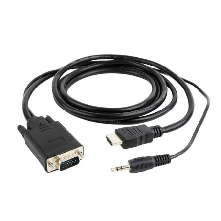 CABLE HDMI v1.4 ( CPU) - VGA+AUDIO (PANTALLA) 3 m