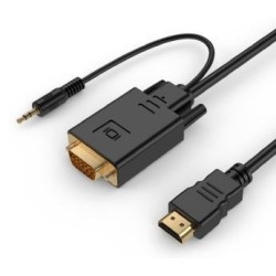 CABLE HDMI v1.4 ( CPU) - VGA+AUDIO (PANTALLA) 3 m