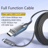 CABLE AOC USB-C (M)-(M) FULL VIDEO/DATOS/PD 10m