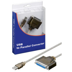 CONVERSOR USB A PARALELO DB25H 1.5Mts