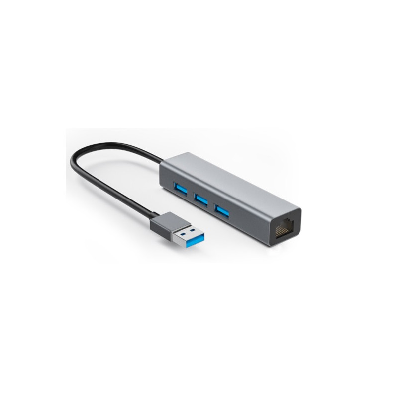 CONVERSOR USB 3.0 - RED 10/1001000 + 3 X USB 3.0