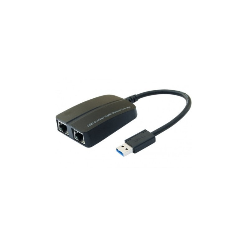 CONVERSOR USB 3.0 - 2 X RJ45 GIGABIT ETHERNET