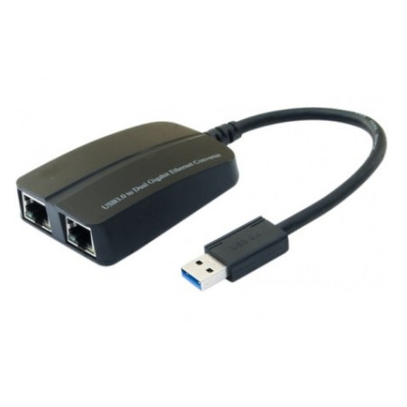 CONVERSOR USB 3.0 - 2 X RJ45 GIGABIT ETHERNET
