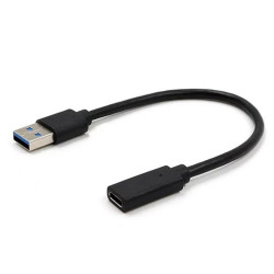 ADAPTADOR USB-C 3.1 (H) -  USB 3.1 A (M)  10cm
