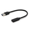 ADAPTADOR USB-C 3.1 (H) -  USB 3.1 A (M)  10cm