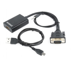 CONVERSOR DE VIDEO CPU VGA - MONITOR HDMI + USB PW