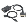 CONVERSOR DE VIDEO CPU VGA - MONITOR HDMI + USB PW