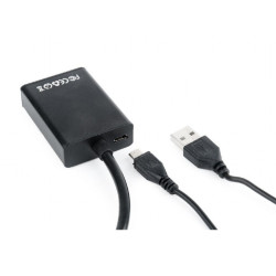 CONVERSOR DE VIDEO CPU VGA - MONITOR HDMI + USB PW