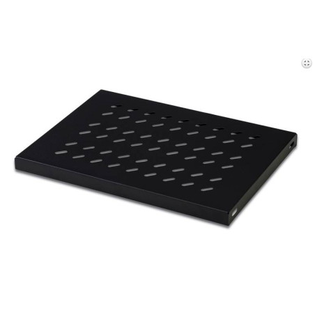BANDEJA FIJA 600 X 600 PARA ARMARIO RACK NEGRA