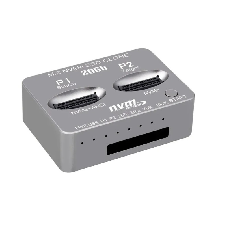 BASE CLONADORA 2 SSD M.2 NVME