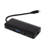 DOCK USB-C 3.1 (M) - MULTIPUERTO 9 EN 1 HDMI+VGA+L