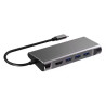 DOCK USB-C 3.1 (M) - MULTIPUERTO 9 en 1 HDMI+LAN+U