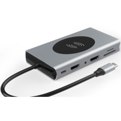DOCK USB-C 3.1 (M) - MULTIPUERTO HDMI+VGA 14 EN 1