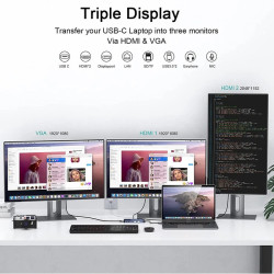 DOCK USB- A/C 3.1 (M) - MULTIPUERTO 11 EN 1 MST