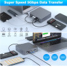 DOCK USB-C 3.1 (M) - MULTIPUERTO 2HDMI+DP 17 EN 1
