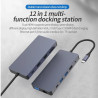 DOCK USB-C 3.1 (M) - MULTIPUERTO 2HDMI+VGA 12 EN 1