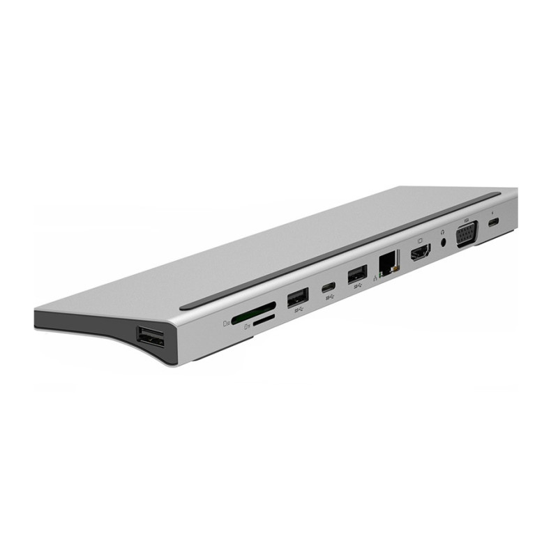 DOCK USB-C 3.1 (M) - MULTIPUERTO HDMI+VGA 11 EN 1