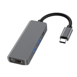 DOCK USB-C 3.1 (M) - MULTIPUERTO 4 EN 1