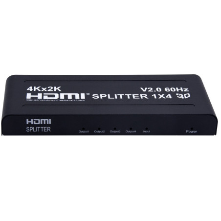 VIDEO SPLITTER HDMI 2.0 1PC - 4 MONITORES 4K@60Hz