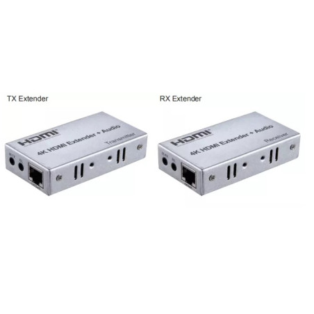 VIDEO EXTENDER HDMI 4K  100M CON SALIDA AUDIO