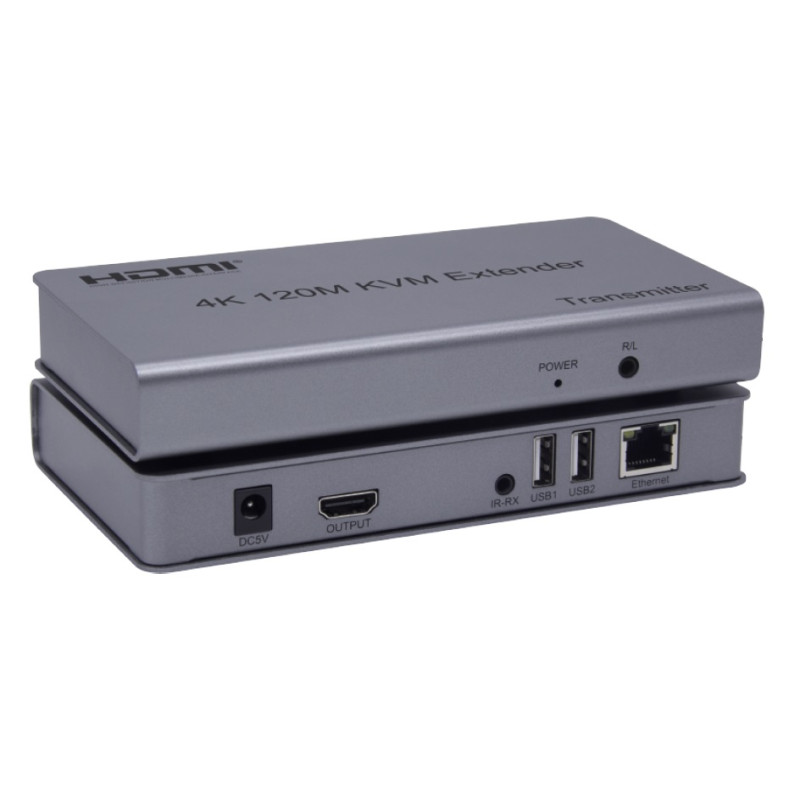 KVM EXTENDER HDMI + USB 120Mts 1 RJ45 + AUDIO OUT