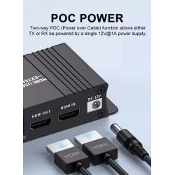 KVM EXTENDER HDMI + USB 60Mts 1 RJ45 POC