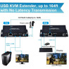 KVM EXTENDER HDMI + USB 60Mts 1 RJ45 POC