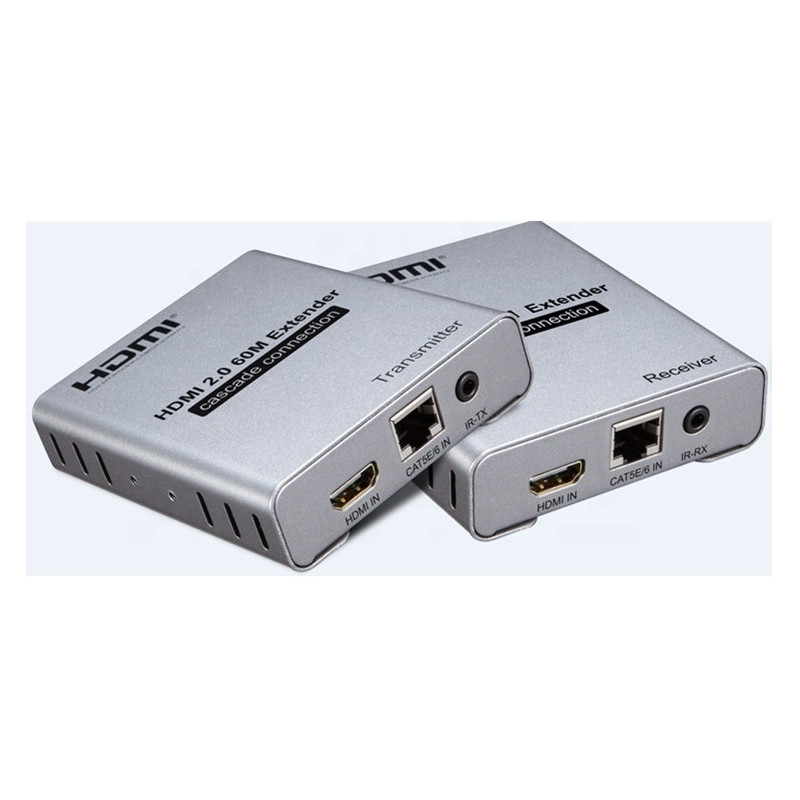 VIDEO EXTENDER HDMI v2.0 4K  60M CON SALIDA AUDIO