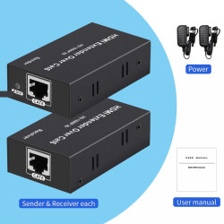 VIDEO EXTENDER HDMI (1 x RJ45) 60Mts FULL HD